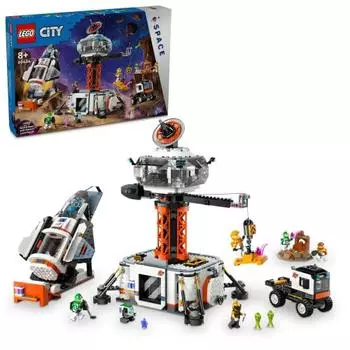 LEGO City Космическая база и стартовая площадка для ракет Игрушка Игрушка Подарок на день рождения Блок Рождество Мальчики Девочки Дети 8 лет 9 лет 10 лет Элементы