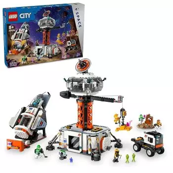 Lego city Космическая база и стартовая площадка для ракет игрушки игрушка подарок на день рождения блок Рождество мальчик девочка ребенок 8 лет 9 лет 10 лет Элементарный