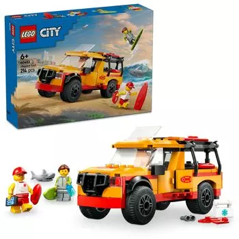 LEGO City Lifeguard Rescue Truck Игрушка Подарок на день рождения Блок Образовательный Мальчики Девочки Дети 6 лет 7 лет 8 лет 9 лет Транспортное средство