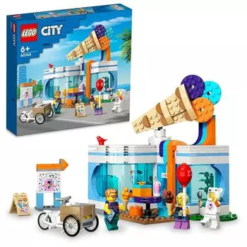 Lego city мороженое салон игрушки игрушка подарок на день рождения блок Образовательный образование Рождество мальчик девочка ребенок 6 лет 7 лет 8 лет 9 лет