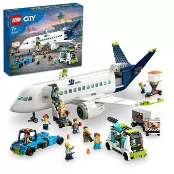 LEGO City пассажирский самолет игрушки игрушка подарок на день рождения блок мальчик девочка ребенок 7 лет 8 лет 9 лет Ученик начальной школы Город