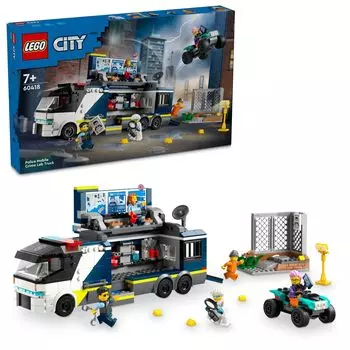 LEGO City Полицейский грузовик Криминальная лаборатория Игрушка Подарок на день рождения Блок Рождество Мальчики Девочки Дети 7 лет 8 лет 9 лет Начальная школа