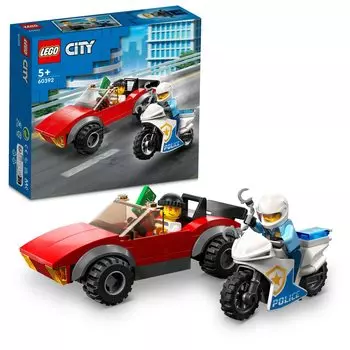 LEGO City Полицейский мотоцикл Погоня Игрушка Подарок День рождения Блок Образовательный Рождество Мальчики Девочки Дети 5 лет 6 лет 7 лет 8 лет