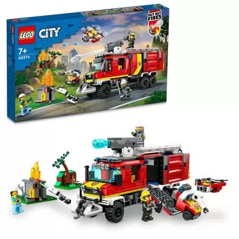 LEGO City Пожарная машина Игрушка Подарок на день рождения Блок Рождество Мальчики Девочки Дети 7 лет 8 лет Ученики начальной школы Строительство города