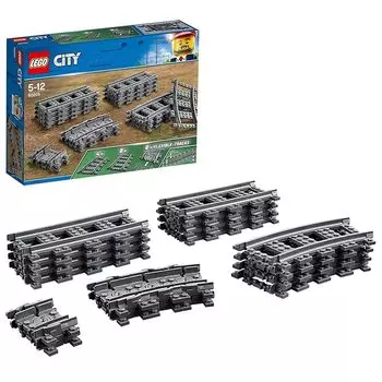 Lego city rail set игрушки игрушка подарок на день рождения блок Образовательный образование мальчик девочка ребенок 5 лет 6 лет 7 лет 8 лет Город