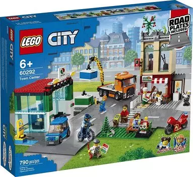 LEGO City Town Center 60292 Building Крутая строительная игрушка для нового набора 2021 года; Дети, (790 шт.)