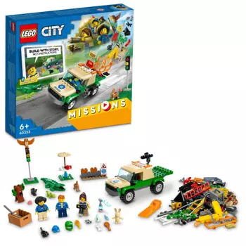 LEGO City Wild Animal Rescue Mission 60353 Игрушечный блок Present Animal Animal Rescue Boys Girls Ages 6+