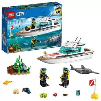 LEGO City Яхта для дайвинга 60221 Игрушечный блок Игрушечный блок для мальчиков Машина