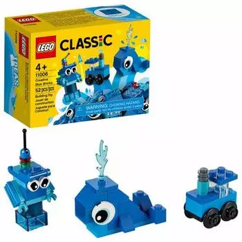 LEGO Classic Blue Idea Box 11006 Игрушечный блок Подарок Ювелирные изделия Поделки Мальчики Девочки Возраст 4+