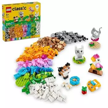 Lego classic Давайте сделаем игрушки для питомцев игрушка подарок блок девочка мальчик ребенок 4 года 5 лет 6 лет 7 лет животное Животное Образовательный