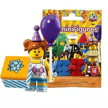 LEGO Collectable Minifigures Series 18 Birthday Party Girl LEGO Collectable Minifigures Series 18 Birthday Party Girl [Нераспечатанный] [71021-6]