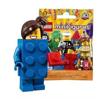 LEGO Collectable Minifigures Series 18 Девушка в костюме кирпича [71021-3]