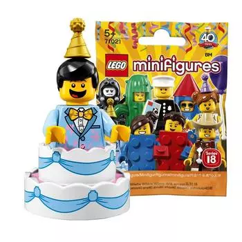 LEGO Collectable Minifigures Series 18 Парень с тортом на день рождения [71021-10]