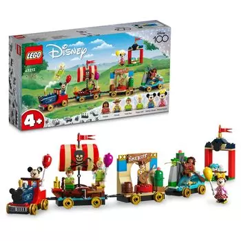 LEGO Disney Happy Train Toy Gift Birthday Block Educational Christmas Boys Girls Kids 4 Years Old 5 Years Old 6 Years Old Play House