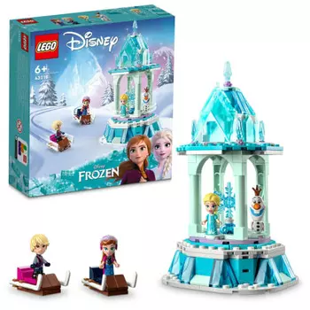 LEGO Disney Princess Anna and Elsa s Magic Merry-Go-Round Игрушка Подарок на день рождения Блок Образовательный Рождество Девочки Мальчики Дети 6 лет 7 лет