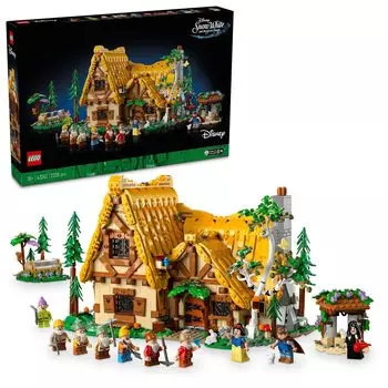 LEGO Disney Princess Белоснежка и домик в лесу из семи игрушек Игрушка в подарок на день рождения Блок Рождество Мужчины Женщины Ролевые игры Дом Товары Disney 43242