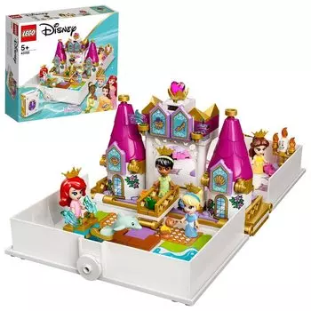 LEGO Disney Princess Tiana Princess Book 43193 Игрушечный блок Present Princess Princess Girls Ages Ariel, Belle, Cinderella, 5+