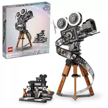 Lego Disney Walt tribute camera 43230 набор для сборки вентилятора Disney Давайте праздновать Disney 100 В комплекте с коллекционным элементом, который идеально подходит для игры или демонстрации