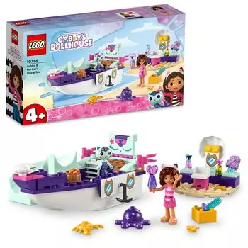 LEGO Dollhouse Gabby и прогулочный катер игрушка подарок на день рождения блок образовательный рождественский мальчики девочки дети 4 года 5 лет 6 лет