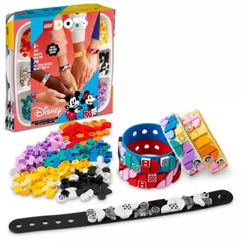 LEGO Dots Mickey & Friends Bracelet Multipack 41947 Toy Block Present Jewelry Craft Boys Girls 6 Years Old and Over