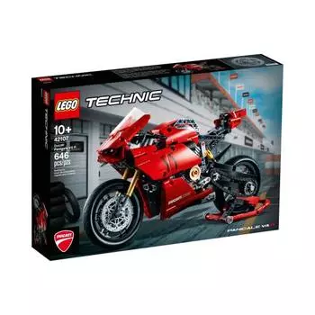 LEGO 42107 Ducati Panigale V4 R 646 шт. TECHNIC Age10+ Brick Kids Подарочные игрушки для детей Развивающие игрушки Строительные игрушки