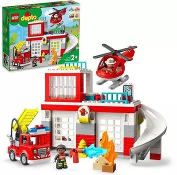 LEGO DUPLO 10970 Пожарная станция и вертолет со звуком