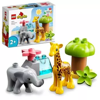 LEGO Duplo Duplo Town Африканские животные Игрушки Подарок на день рождения Блоки Образовательные Рождественские Мальчики Девочки Дети 1 и 1,5 года 2 года 4