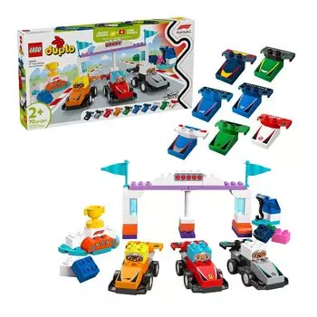 LEGO Duplo Duplo Town Гоночная машина и водитель Игрушка Подарок на день рождения Блок Развивающий Мальчики Девочки Дети 1 и 1,5 года 2 года 4 года