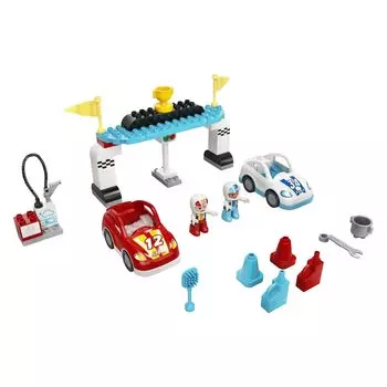LEGO Duplo Duplo Town Race Car 10947 Игрушечная гоночная машина для мальчиков и девочек от 2 лет