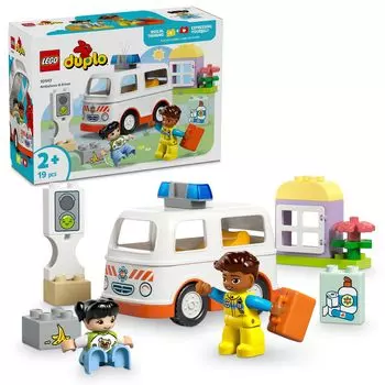 LEGO Duplo Городок Duplo находится на игрушечной машинке, подарок на день рождения, блок для обучения, мальчики, девочки, дети 1,5 года, 2 года, 4 года, малыш