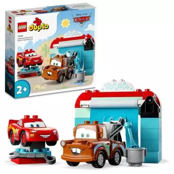 LEGO Duplo Молния Маккуин и Мэтр Игрушка для мойки машин Игрушка Подарок на день рождения Блок Обучающий Рождество Мальчики Девочки Дети 1 и 1 год 2 года