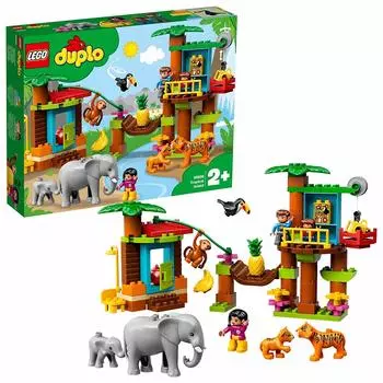 LEGO Duplo Животные мира Исследование джунглей 10906 Развивающая игрушка Блок Игрушка Девочки Мальчики