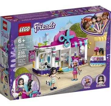LEGO Friends Heartlake City Play Hair Salon Fun Toy 41391 Building With LEGO Friends Character New 2020 Kit, Emma, (235 шт.)