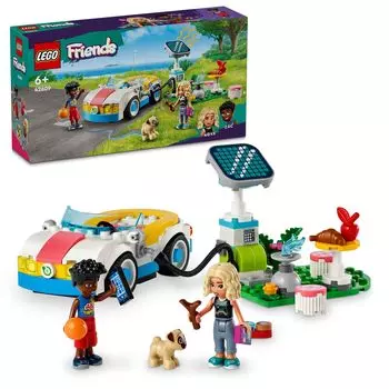LEGO Friends Электромобиль и зарядная станция Игрушки Подарочные блоки Девочки Мальчики Дети 5 лет 6 лет 7 лет 8 лет Начальная школа