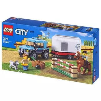 LEGO Грузовик для перевозки лошадей (60327), разноцветный