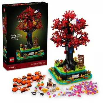 LEGO Idea Family Tree Toy Gift Birthday Block Christmas Men Women Interior Stylish Houseplant Искусственное зеленое растение 21346