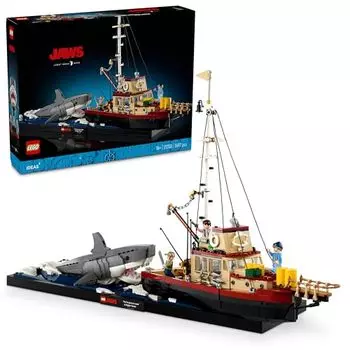 LEGO IDEAS Челюсти 21350 LEGO IDEAS Челюсти Сборочный набор Игрушечный блок Подарок на день рождения Рождество Подарок Акула Мальчики Девочки Взрослые