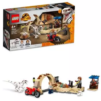 LEGO Jurassic World Atrochiraptor Bike Chase 76945 Игрушечный блок Настоящее транспортное средство Транспортное средство Динозавр Мультфильм Мальчики Девочки 6 лет и старше