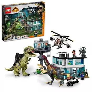 LEGO Jurassic World Giganotosaurus and Therizinosaurus Onslaught Toy Toy Present Birthday Block Christmas Boys Girls Children 9 Years Old 10 Years Old