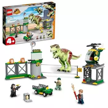 Lego jurassic world T-Rex s Great Escape игрушки игрушка подарок на день рождения блок Образовательный образование Рождество мальчик девочка ребенок 4 года 5 лет 6