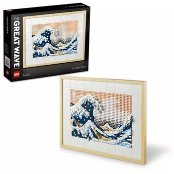 LEGO LEGO Art Кацусика Хокусай Виды Фудзи Большая волна Игрушка Подарок на день рождения Блок Рождество Мужчины Женщины Живопись Искусство Интерьер Стильный