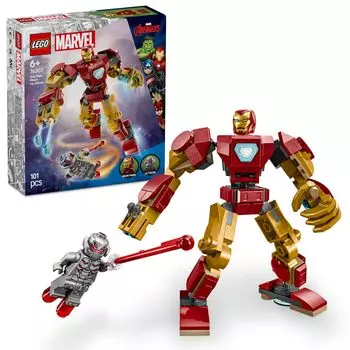 LEGO Marvel Iron Man Mecha Ultron Игрушка Подарок на день рождения Блок Образовательный Мальчики Девочки Дети 6 лет 7 лет 8 лет Marvel Goods Фигурка