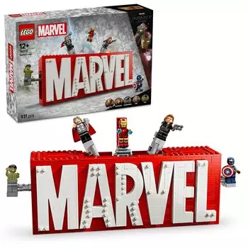 LEGO Marvel Logo Минифигурка Игрушка Подарок на день рождения Блок Мальчики Девочки Дети 12 лет 13 лет 14 лет Ученик начальной школы Marvel