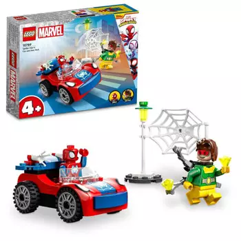 LEGO Marvel Spidey and the Amazing Friends Spidey s Car and Doc Ock Toy Present Birthday Block Educational Christmas Boys Girls Children 4 Years Old 5