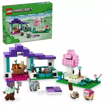Lego minecraft animal shelter toys игрушка подарок на день рождения блок Рождество девочка мальчик ребенок 7 лет 8 лет 9 лет ученик начальной школы