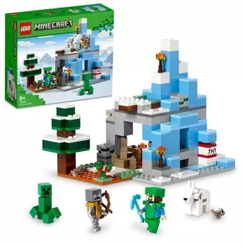 LEGO Minecraft Frozen Mountain Top Игрушка Подарок на день рождения Блок Рождество Мальчики Девочки Дети 8 лет 9 лет 10 лет Начальная школа Minecraft