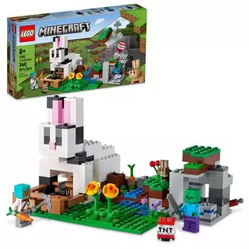 LEGO Minecraft Rabbit Farm 21181 Сборочный набор Игрушечный домик для кролика Игровой набор Возраст 8+ (340 штук)