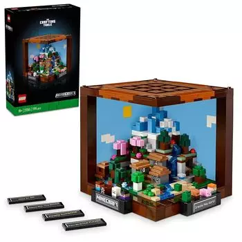 Lego minecraft верстак игрушки игрушка подарок на день рождения блок день матери день отца мужчина женщина minecraft Minecraft Товары 21265