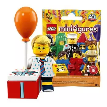 LEGO Minifigures Series 18 Birthday Party Boy LEGO Collectable Minifigures Series 18 Birthday Party Boy [Нераспечатанный] [71021-16]