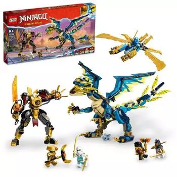 LEGO Ninjago Элемент Дракон против. Имперский меха-костюм игрушка игрушка подарок на день рождения блок Рождество мальчики девочки дети 9 лет 10 лет 11 лет